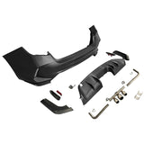 22-23 Honda Civic EX Touring Rear Bumper Type R Style + Diffuser + Exhaust Pipe