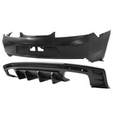 14-15 Chevy Camaro 6th ZL1 Style Rear Bumper Cover + 3PCS Quad Diffuser Lip