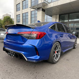 22-23 Honda Civic LX Sport Rear Bumper Type R Style +Diffuser +Exhaust Pipe