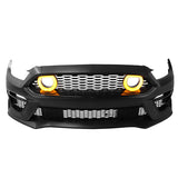 15-17 Ford Mustang EcoBoost GT LED Grille Front Bumper Cover Mach 1 Style