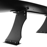 Universal 57 Inch GT Adjustable Trunk Spoiler V1 Brackets V4B Legs + V4A Plates