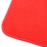 12-19 Tesla Model S Floor Mats Carpet Anti-Slip Front Rear Nylon - Red 3PCS