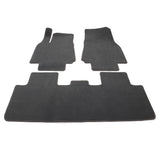 20-23 Tesla Model Y 4-Door Floor Mats Carpet Front & Rear Nylon - Gray 3PCS