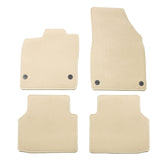 21-23 Volkswagen ID.4 4DR Front & Rear Floor Mats Carpet Nylon 4PCS - Beige