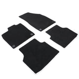 21-23 Volkswagen ID.4 4DR Floor Mat Carpet Nylon Black W/ White Border 4PCS