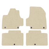 22-23 Hyundai Ioniq 5 4DR Front & Rear Floor Mats Carpet Nylon 4PCS - Beige