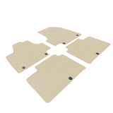 22-23 Hyundai Ioniq 5 4DR Front & Rear Floor Mats Carpet Nylon 4PCS - Beige