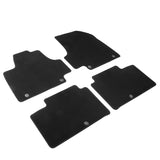 22-23 Hyundai Ioniq 5 4DR Front & Rear Floor Mats Carpet Nylon 4PCS - Black