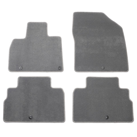 20-23 Kia Telluride 4DR Front & Rear Floor Mats Carpet Nylon 4PCS - Gray