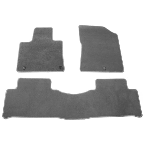 21-23 Kia Sorento 4-Door Front & Rear Floor Mats Carpet Nylon 3PCS - Gray
