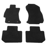 14-18 Subaru Forester 4DR Front & Rear Floor Mats Carpet Nylon 4PCS - Black