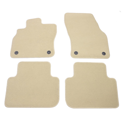 19-23 Audi Q3 F3 Nylon Car Floor Mats Liners Carpets 4PCS Set - Beige