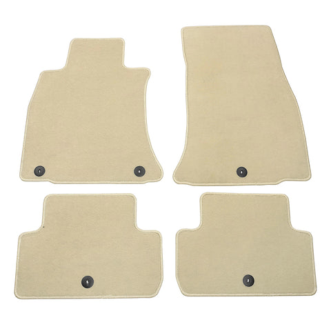 19-23 Genesis G70 Floor Mats Front Back Row Carpets Nylon 4PC Set Beige