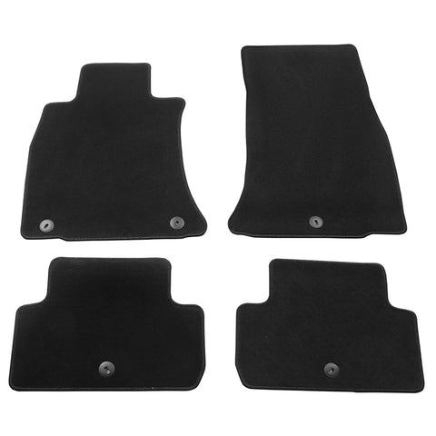 19-23 Genesis G70 Floor Mats Front Back Row Carpets Nylon 4PC Set Black