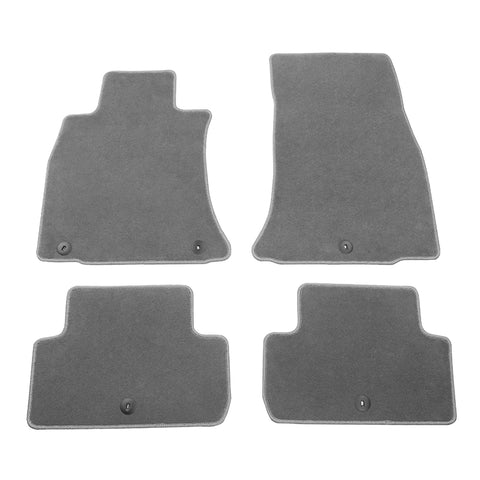 19-23 Genesis G70 Floor Mats Front Back Row Carpets Nylon 4PC Set Gray