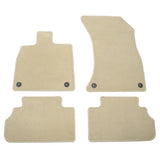 18-23 Audi Q5 80A 1st 2nd Row Floor Mats Auto Carpets Nylon 4PC Set Beige