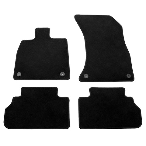 18-23 Audi Q5 80A 1st 2nd Row Floor Mats Auto Carpets Nylon 4PC Set Black