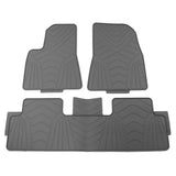 17-23 Tesla Model 3 Latex Floor Mats Gray All Weather Car Carpets Liner 3PC