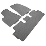 17-23 Tesla Model 3 Latex Floor Mats Gray All Weather Car Carpets Liner 3PC