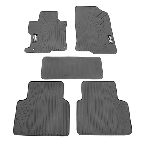 08-12 Honda Accord Latex Car Floor Mats Liner All Weather Gray Carpets 5PC