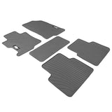 08-12 Honda Accord Latex Car Floor Mats Liner All Weather Gray Carpets 5PC