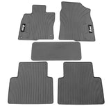 16-21 Honda Civic Latex Car Floor Mats Liner All Weather Gray Carpets 5PC