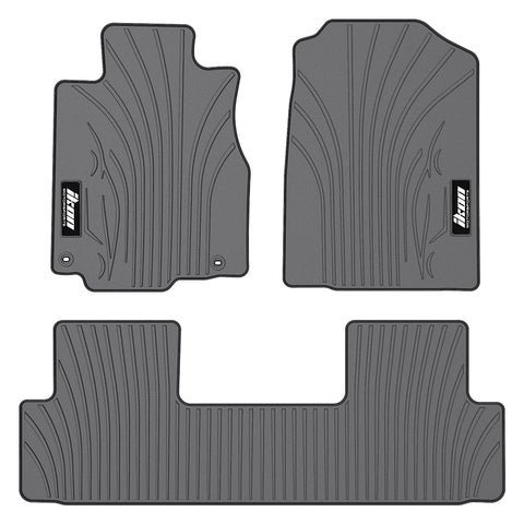12-16 Honda CR-V Latex Car Floor Mats Liner All Weather Carpets Gray 3PC