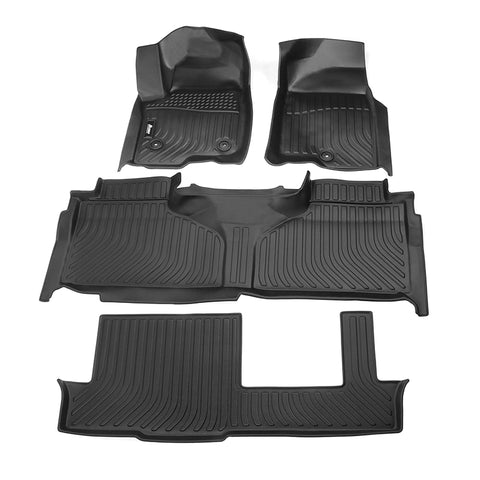 21-23 Chevy Tahoe/GMC Yukon/Cadillac Escalade 8 Seat 3D Floor Mats Liner TPE