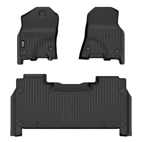 19-23 Ram 1500 Crew Cab All Weather 3D Molded Floor Mats Carpets Liner TPE