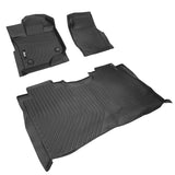 15-22 Ford F-150 Crew Cab All Weather 3D Molded Floor Mats Carpet Liner TPE