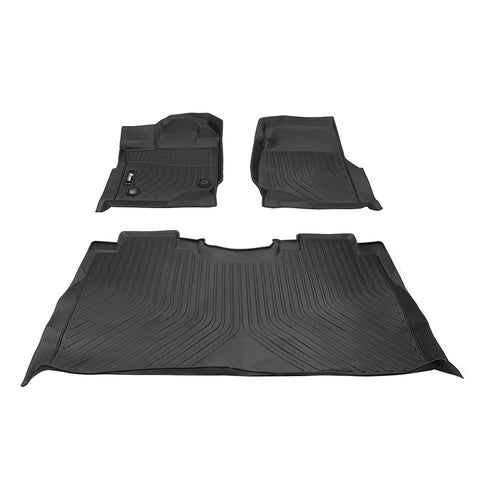 15-22 Ford F-150 Crew Cab All Weather 3D Molded Floor Mats Carpet Liner TPE