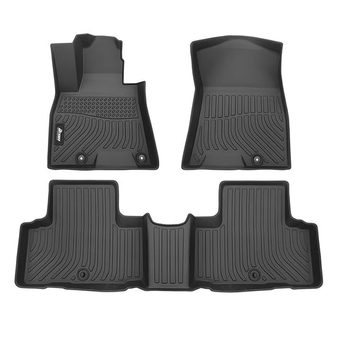 21-23 Genesis GV80 All Weather 3D Molded Floor Mats Front Rear Carpets TPE