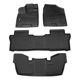 16-23 Honda Pilot All Weather 3D Molded Floor Mats 1st 2nd Row Carpets TPE