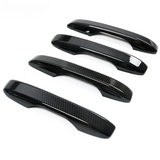 22-24 Honda Civic 4-Door Carbon Fiber Look CF ABS Door Handle Cover - 4PCS