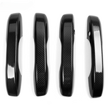 22-24 Honda Civic 4-Door Carbon Fiber Look CF ABS Door Handle Cover - 4PCS