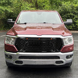 19-23 Dodge Ram 1500 Rebel Style Front Grille with Signal Lights - Gloss Black ABS