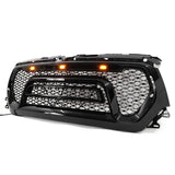 19-23 Dodge Ram 1500 Rebel Style Front Grille with Signal Lights - Gloss Black ABS