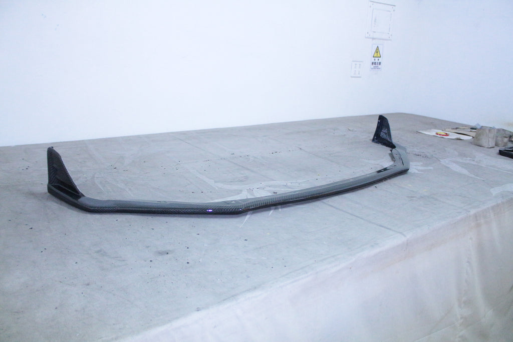 Xpert-Tuning STI Style Front PU Bumper Lip Spoiler For 2013-2016 Subaru BRZ - Unpainted Black