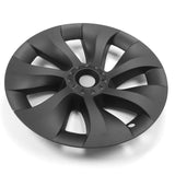 20-23 Tesla Model Y 19'' Cyclone Wheel Hubcaps Rim Covers Matte Black 4PCS