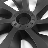 20-23 Tesla Model Y 19'' Cyclone Wheel Hubcaps Rim Covers Matte Black 4PCS