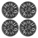 20-23 Tesla Y 19'' Uberturbine Wheel Hubcaps Rim Covers Matte Black 4PCS