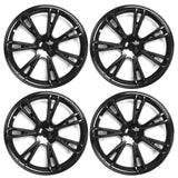 20-23 Tesla Model Y 19'' Arachnid Wheel Hubcaps Rim Covers Gloss Black 4PCS