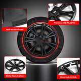 20-23 Tesla Model Y 19'' Arachnid Wheel Hubcaps Rim Covers Gloss Black 4PCS