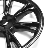 20-23 Tesla Model Y 19'' Arachnid Wheel Hubcaps Rim Covers Gloss Black 4PCS