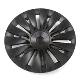 20-23 Tesla Model Y 19'' Hurricane Wheel Hubcaps Rim Covers Matte Black 4PCS