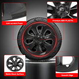 20-23 Tesla Model Y 19'' Large Blade Wheel Hubcaps Rim Cover Matte Black 4PC