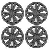 20-23 Tesla Model Y 19'' X Plaid Wheel Hubcaps Rim Covers Matte Black 4PCS