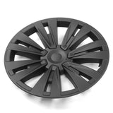 20-23 Tesla Model Y 19'' X Plaid Wheel Hubcaps Rim Covers Matte Black 4PCS