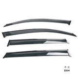 09-17 Audi Q5 8R Side Window Visors Shade With Chrome Trims 4Pcs Set - PC