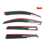 09-17 Audi Q5 8R Side Window Visors Shade With Chrome Trims 4Pcs Set - PC